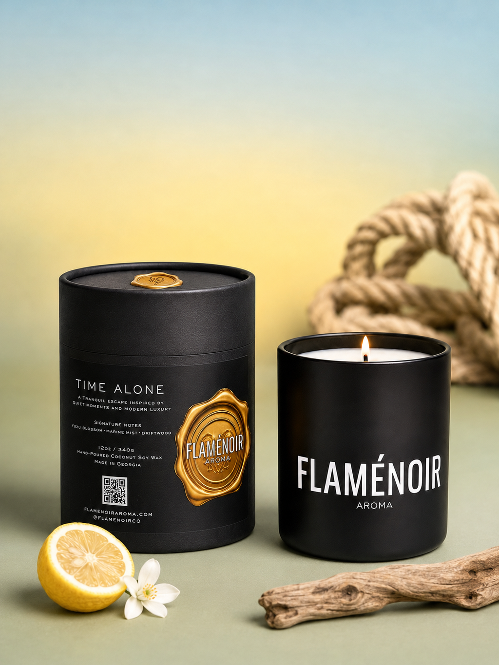 Time Alone | 12 oz Coconut Soy Candle